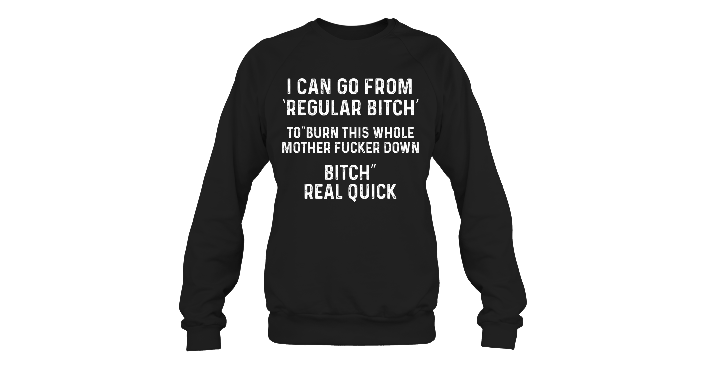 Bitch Real Quick Funny Sweatshirts Women Sweatshirts Fashion Sweaters ...