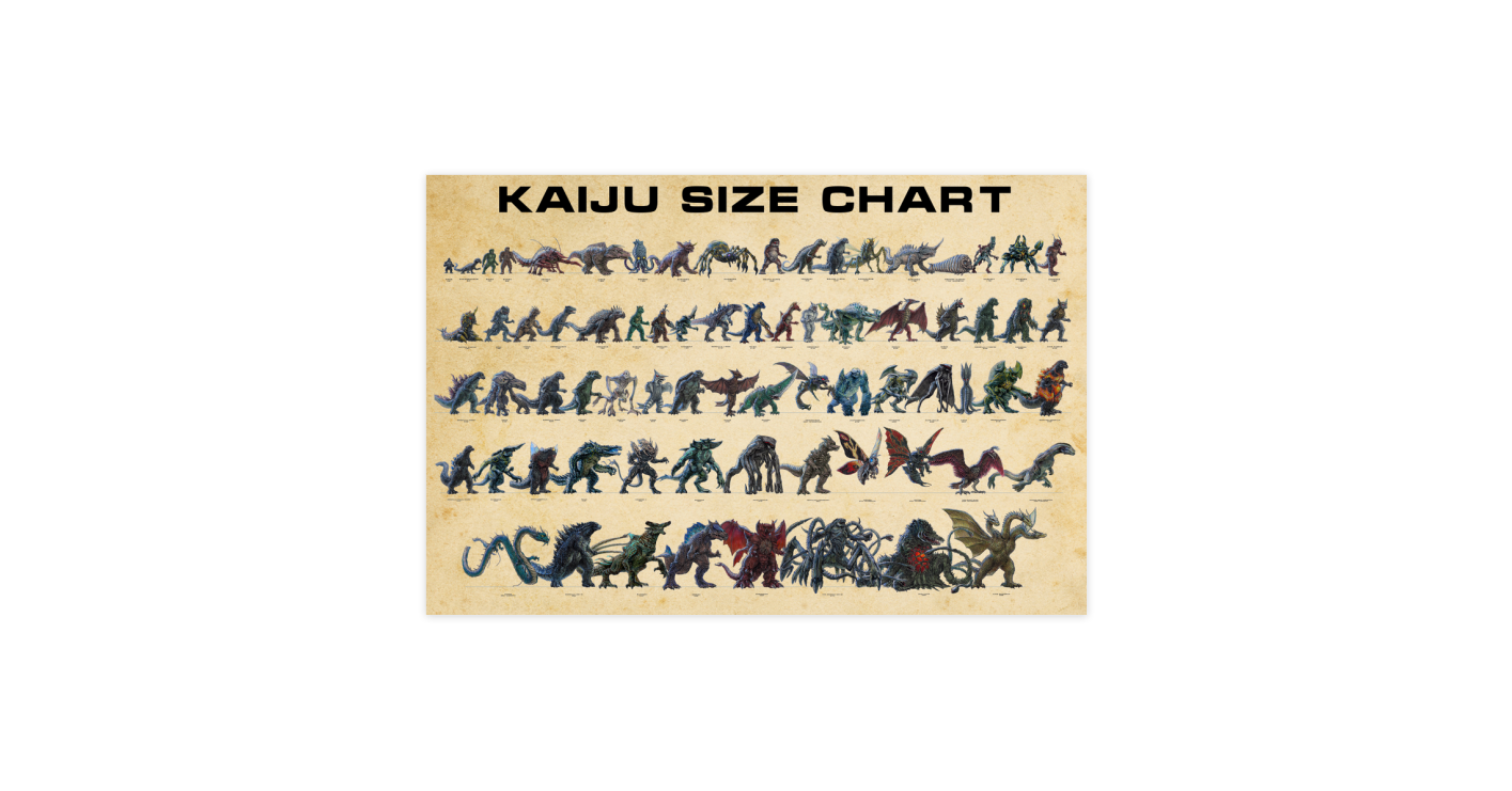 kaiju size chart